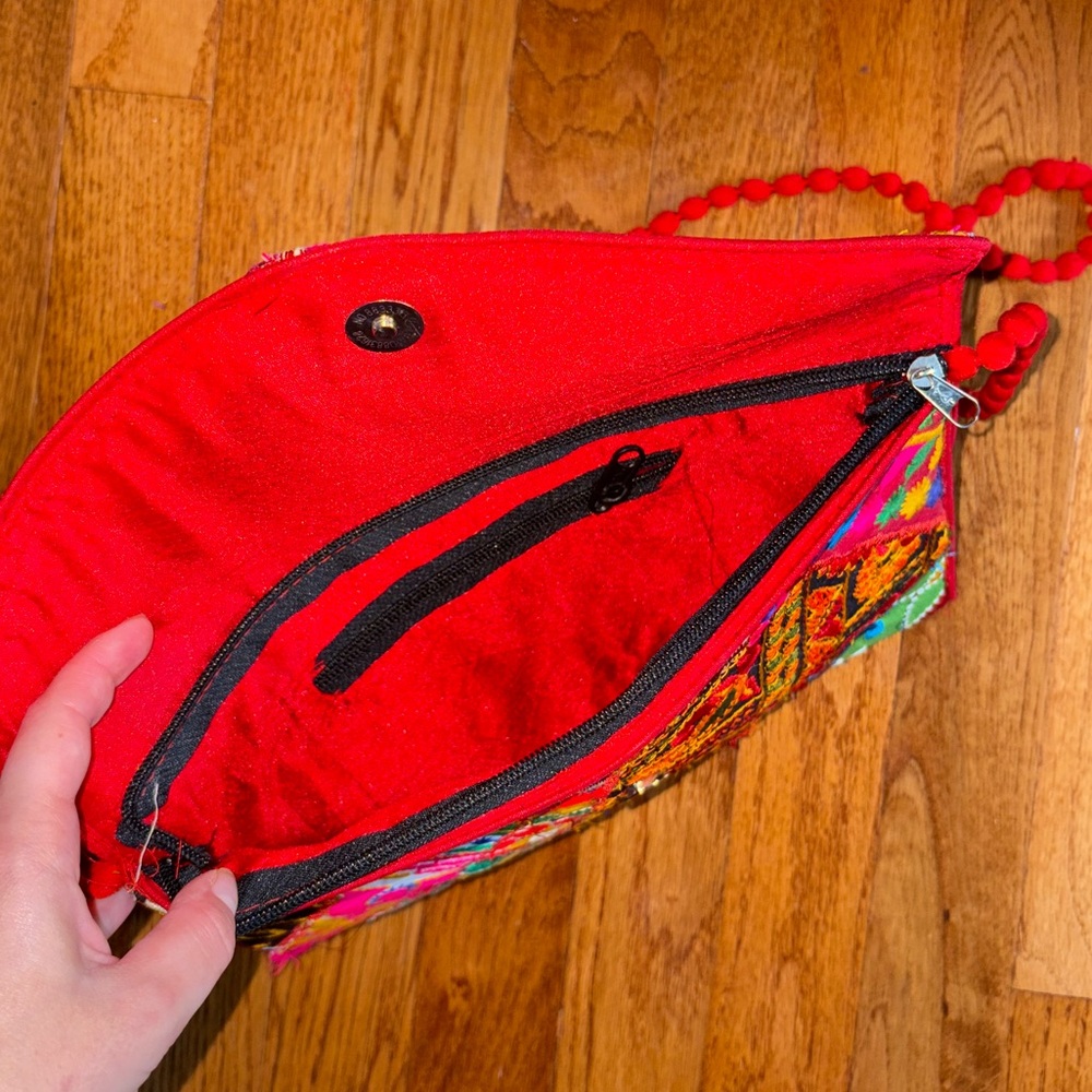 Colorful Patchwork Embroidered Bag - image 7